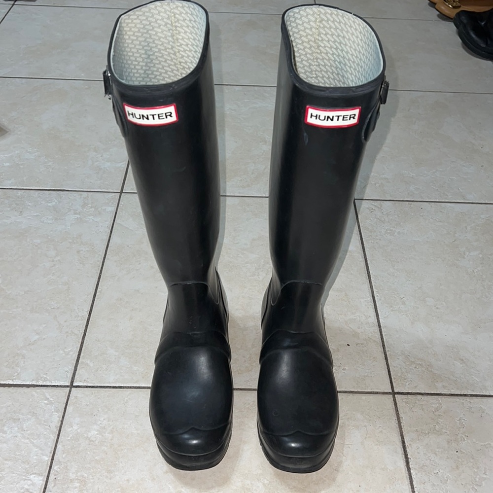 HUNTER Original Tall Black Rain Boots